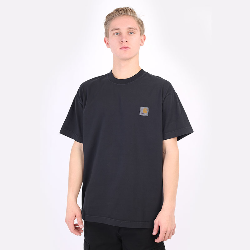 мужская черная футболка Carhartt WIP S/S Vista T-Shirt I029598-soot - цена, описание, фото 1